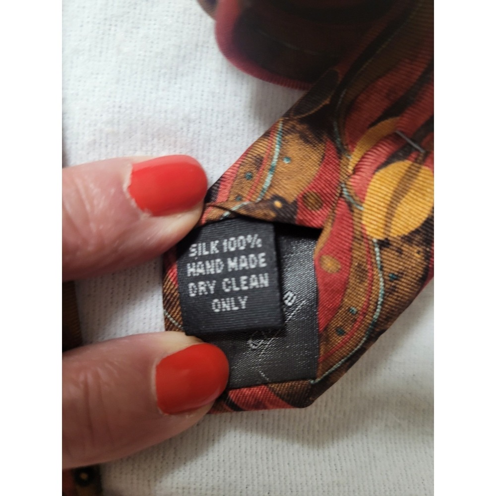 Fox & Chave Handmade in England 100% Silk Necktie Formal Career - Picture 4 of 4